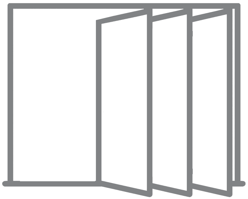 frameless glass stacking folding doors